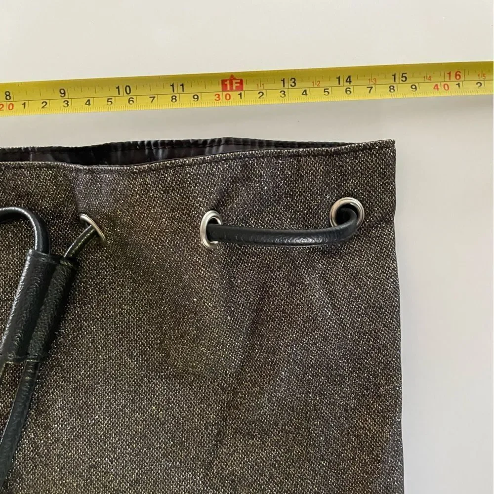 Victoria’s Secret Charcoal Gray Drawstring Backpack - Picture 6 of 7